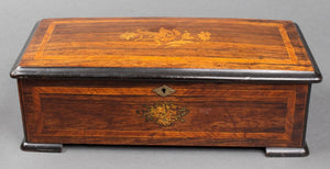 Swiss Cylinder "6-Airs" Marquetry Music Box