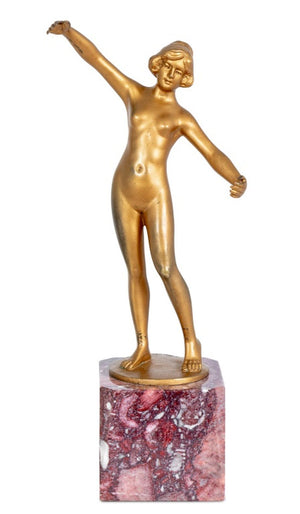 "Le Reveil" Art Deco Gilt Bronze (9775944630579)