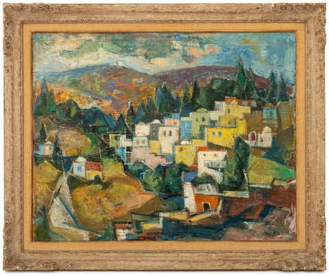 Jakob Eisenscher Landscape Scene Oil on Canvas