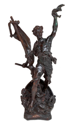 "Detresse" Patinated Metal Sculpture (9775956492595)