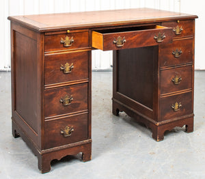 Georgian Style Mahogany Pedestal Desk (8920556831027)