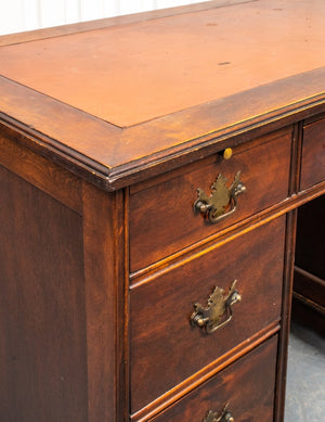 Georgian Style Mahogany Pedestal Desk (8920556831027)