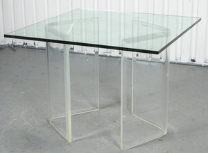 Pace Manner Modern Glass And Lucite Dining Table (8920559321395)