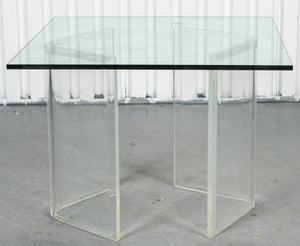 Pace Manner Modern Glass And Lucite Dining Table (8920559321395)