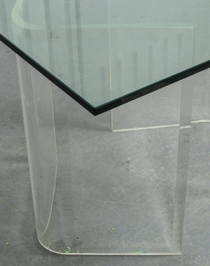 Pace Manner Modern Glass And Lucite Dining Table (8920559321395)