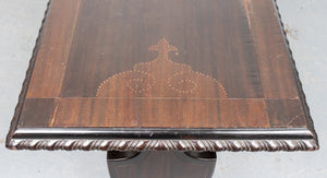 Renaissance Style Carved Oak Library Table (8920556634419)