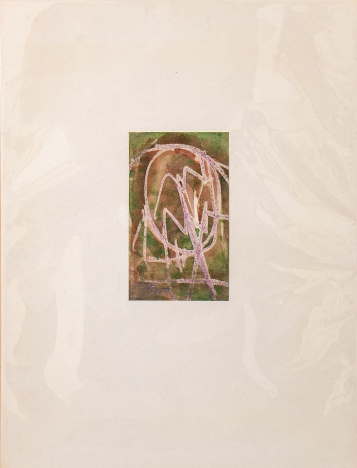 Maurice Sievan "Inclined" Mixed Media, 1970