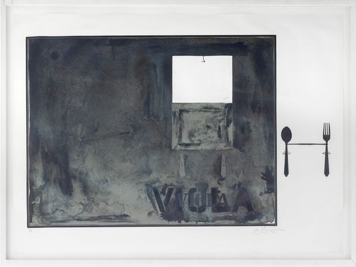 Jasper Johns "Viola Black State" Lithograph, 1972