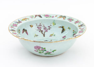 Chinese Famille Rose Porcelain Punch Bowl