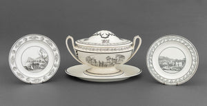 French Creamware Tableware, 3 Pcs.