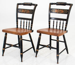 American Folk Style Stenciled Side Chairs (8920559255859)