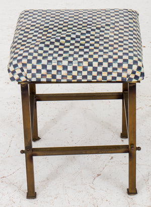 Diminutive Square Brass Stool (8920558600499)