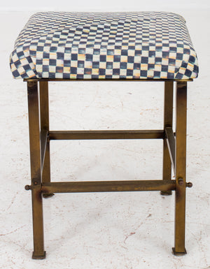 Diminutive Square Brass Stool (8920558600499)