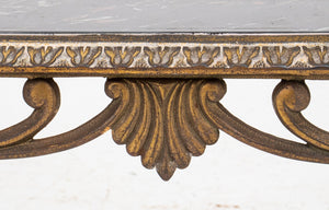 Gilt Metal and Glass Occasional Table (8920558698803)