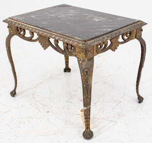 Gilt Metal and Glass Occasional Table (8920558698803)