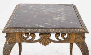 Gilt Metal and Glass Occasional Table (8920558698803)