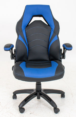Black & Blue Extra Wide Gamer Chair Desk Chair (8920564236595)