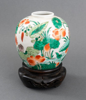 Chinese Famille Verte Porcelain Vase