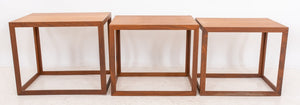 Modern Teakwood Nesting Tables, 3 (8920553357619)