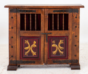 Spanish Renaissance Revival Oak Side Cabinet (8920555192627)