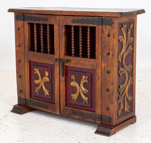 Spanish Renaissance Revival Oak Side Cabinet (8920555192627)