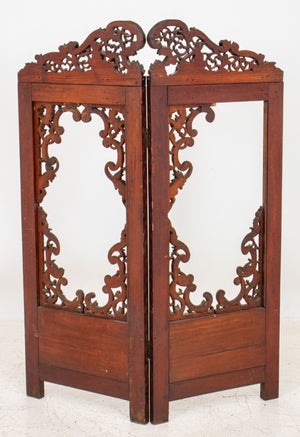 Anglo-Indian Rosewood Two Panel Screen (8920557814067)