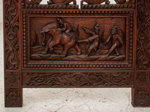 Anglo-Indian Rosewood Two Panel Screen (8920557814067)