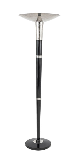 French Art Deco Style Chrome Floor Lamp