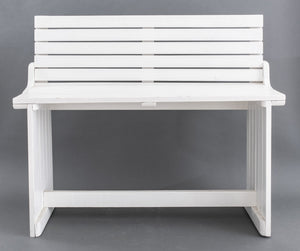 Modern White Painted Wood Hallway Bench (8920559878451)