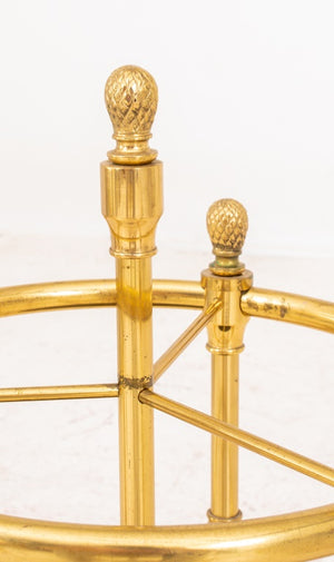 Neoclassical Brass Umbrella Stand / Cane Rack (8920562106675)
