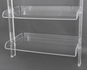 Modern Clear Acrylic Ladder Shelves (8920565449011)