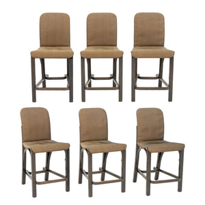 Contemporary Painted Wood Counter Stools, 6