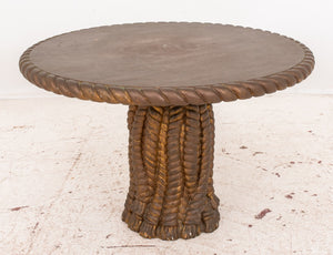 Dorothy Draper Style Rope and Tassel Table (8920565055795)