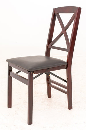 Neoclassical Upholstered Mahogany Folding Chair 12 (8920560009523)