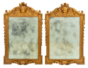 George II Giltwood Pier Mirrors, Pair (9806631567667)