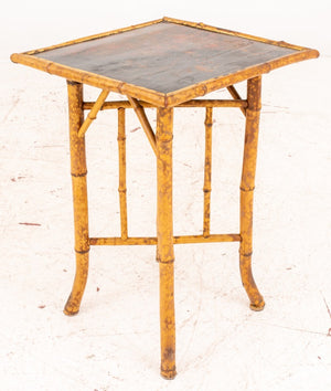 Japonaisme Faux Lacquer and Bamboo Table (8920559059251)