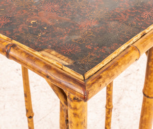 Japonaisme Faux Lacquer and Bamboo Table (8920559059251)