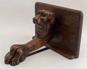 Renaissance Revival Oak Lion Bracket (8920555356467)