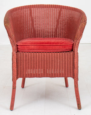 Vintage Lloyd Loom Beverly Wicker Tub Chair (8920559812915)