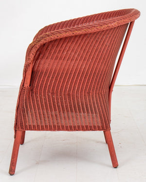 Vintage Lloyd Loom Beverly Wicker Tub Chair (8920559812915)
