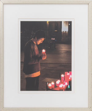 Illegibly Signed Street Vigil Chromogenic Print