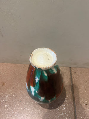 Mexican Handpainted Pottery Vase circa 1950 (8814945599795)
