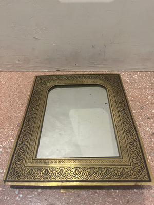 Hand-Etched Brass Decorative Mirror (8814914437427)