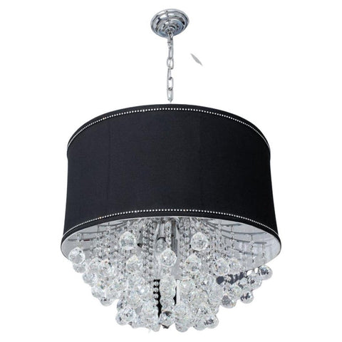 Hollywood Glam Crystal Waterfall Drum Chandelier