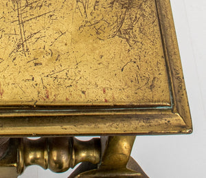 George III Brass Hearth Bench or Warmer, 18/19th C (8409562906931)