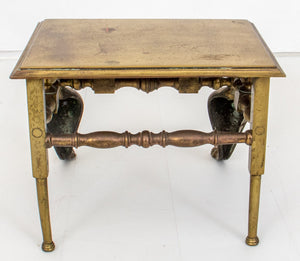 George III Brass Hearth Bench or Warmer, 18/19th C (8409562906931)