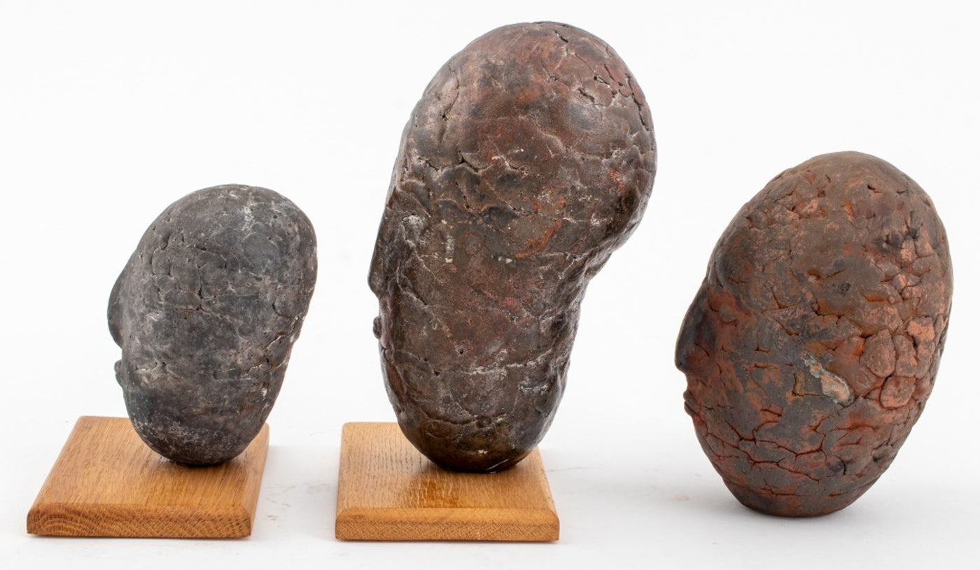 Louis Mendez Art Pottery Bust Sculptures, Set of Three – Showplace
