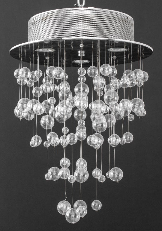 Modern Minimalist Glass Bubble Chandelier