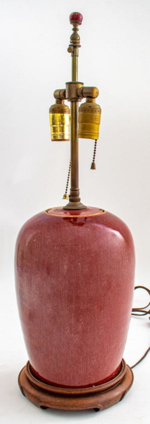 Chinese Sang de Boeuf Flambe Table Lamp (8949892186419)