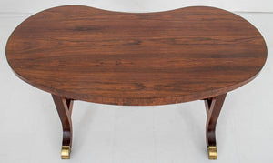Rosewood Kidney-Shaped Low Table (8548552311091)